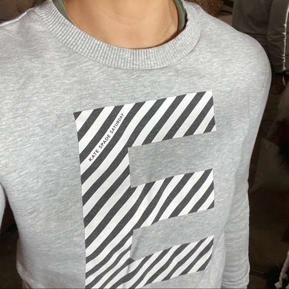 Kate Spade Saturday Sweater | Letter ‘E’ Print - Picture 11 of 14